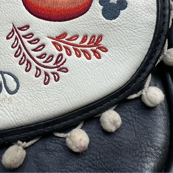 Disney Boutique faux leather bohemian pompom crossbody purse - Picture 3 of 8